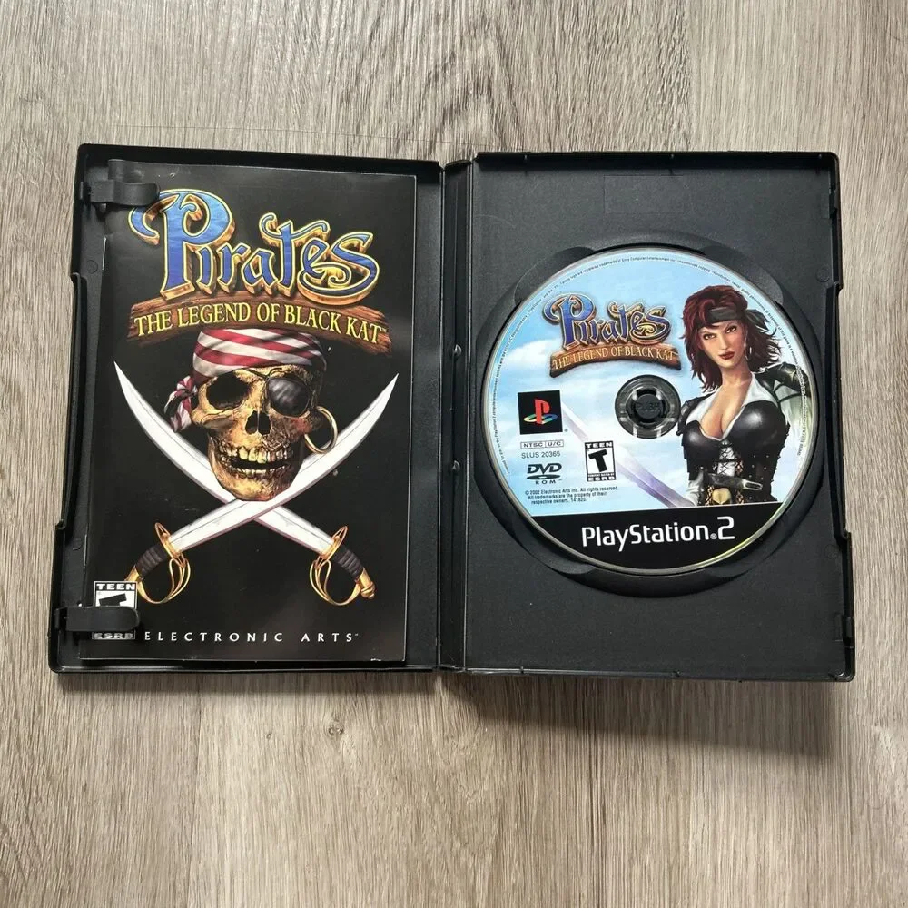 Pirates: The Legend of Black Kat PlayStation 2 PS2 Black Label Tested w/ Manual